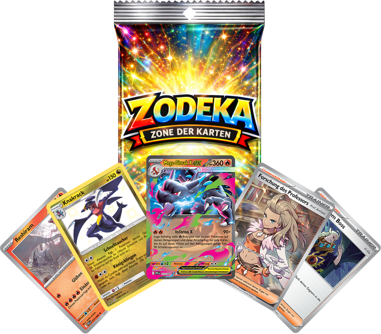 ZODEKA - 101 verschiedene Pokemon Karten