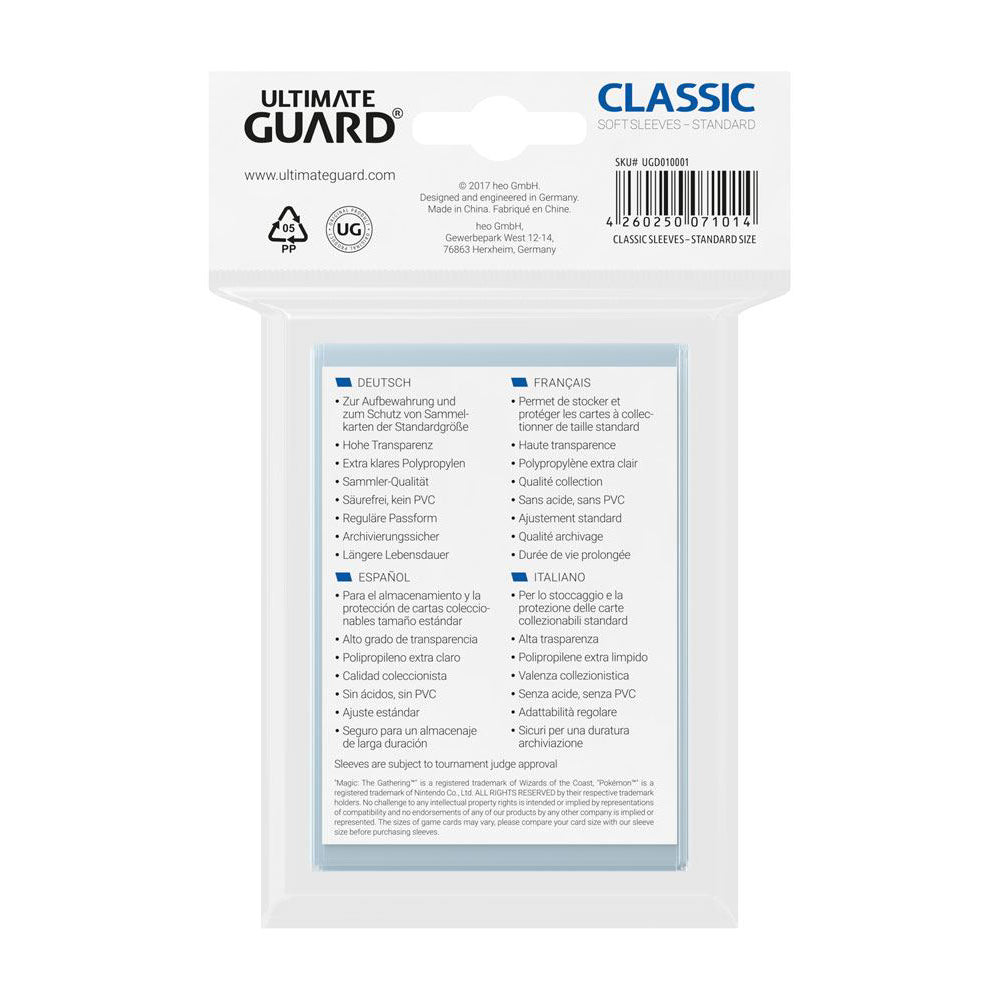 Ultimate Guard Classic Sleeves (100) - Standard Size