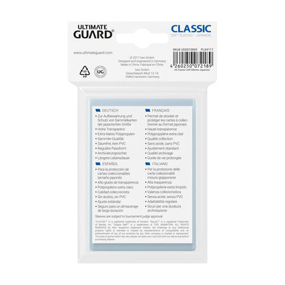 Ultimate Guard Classic Sleeves (100) - Japanese Size