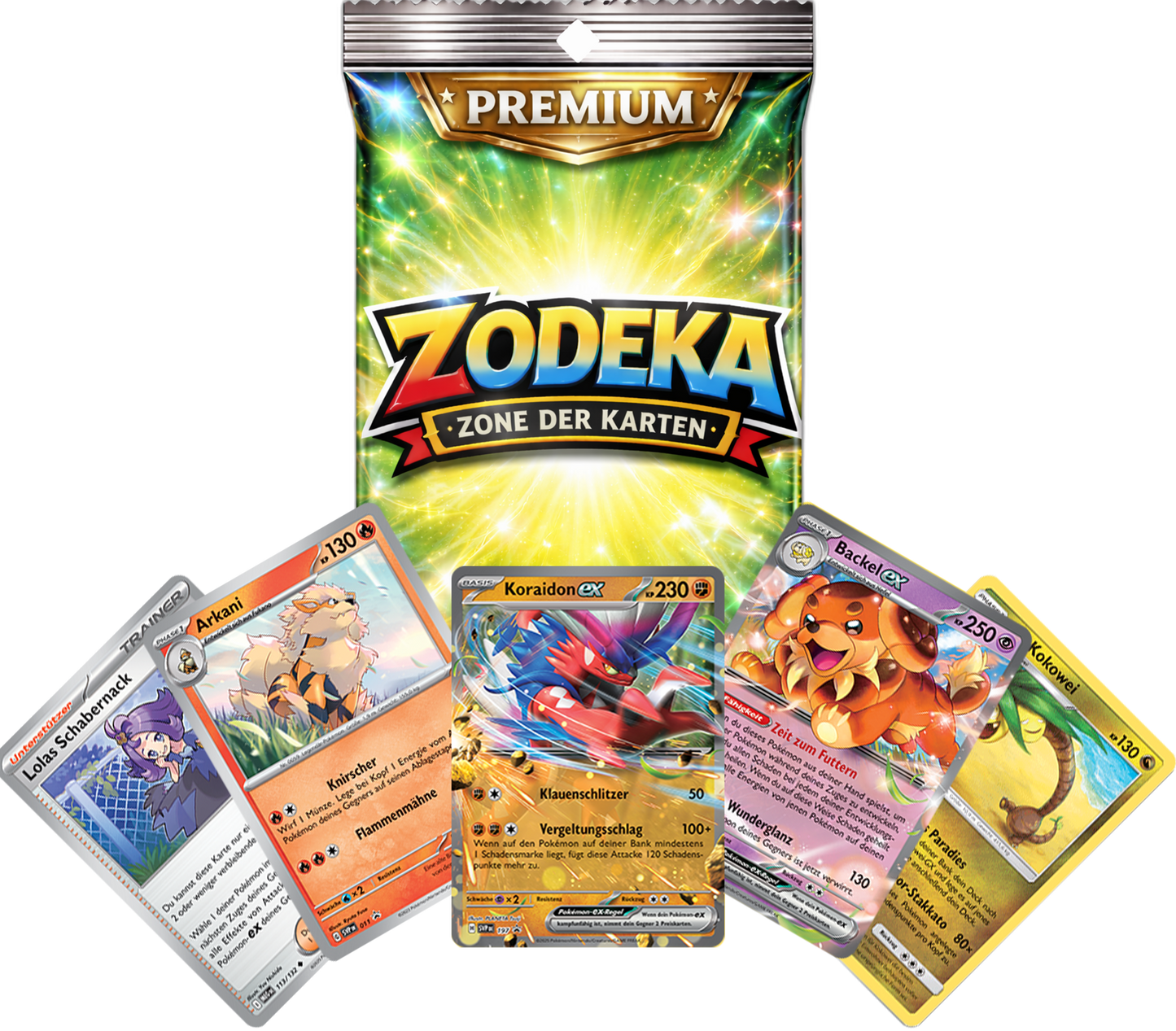 PREMIUM - 100 verschiedene Pokemon Karten